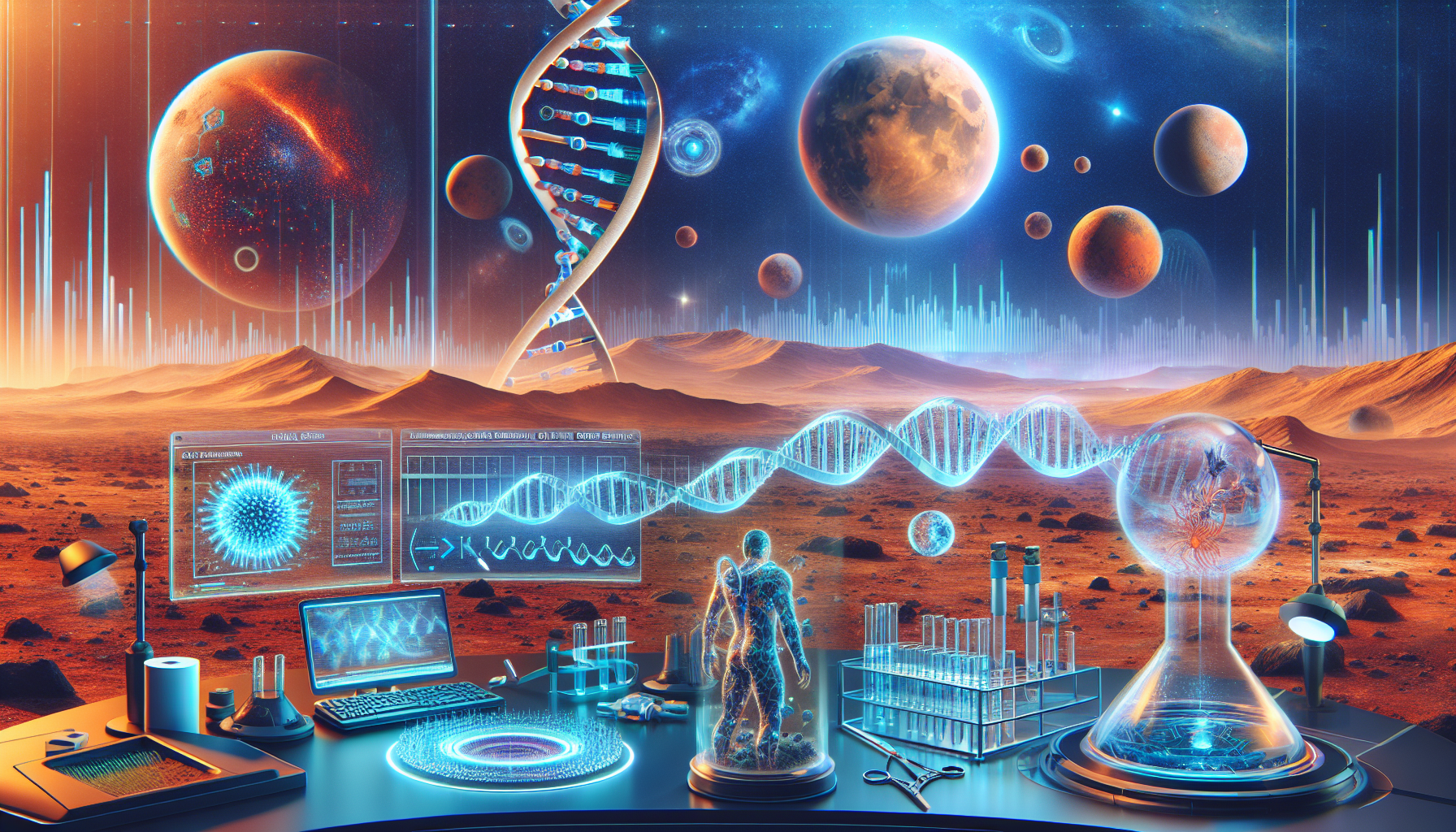 Si queremos establecer colonias en otros planetas, tendremos que usar la edición del genoma para alterar el ADN humano Aumenta la Supervivencia en Otros Planetas con la Edición del Genoma Humano