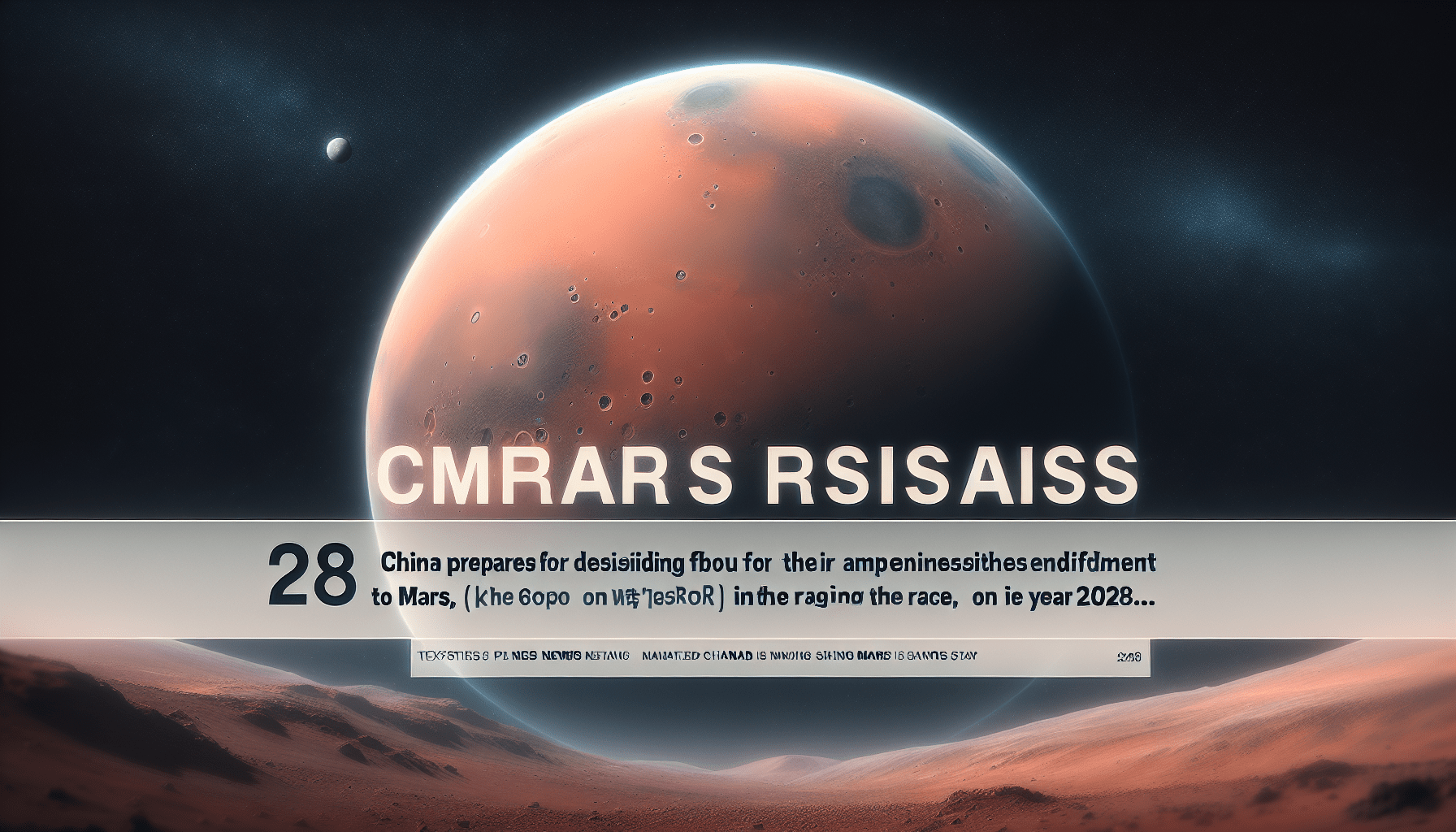 China se prepara para su ambiciosa misión a Marte hacia 2028 en la carrera espacial