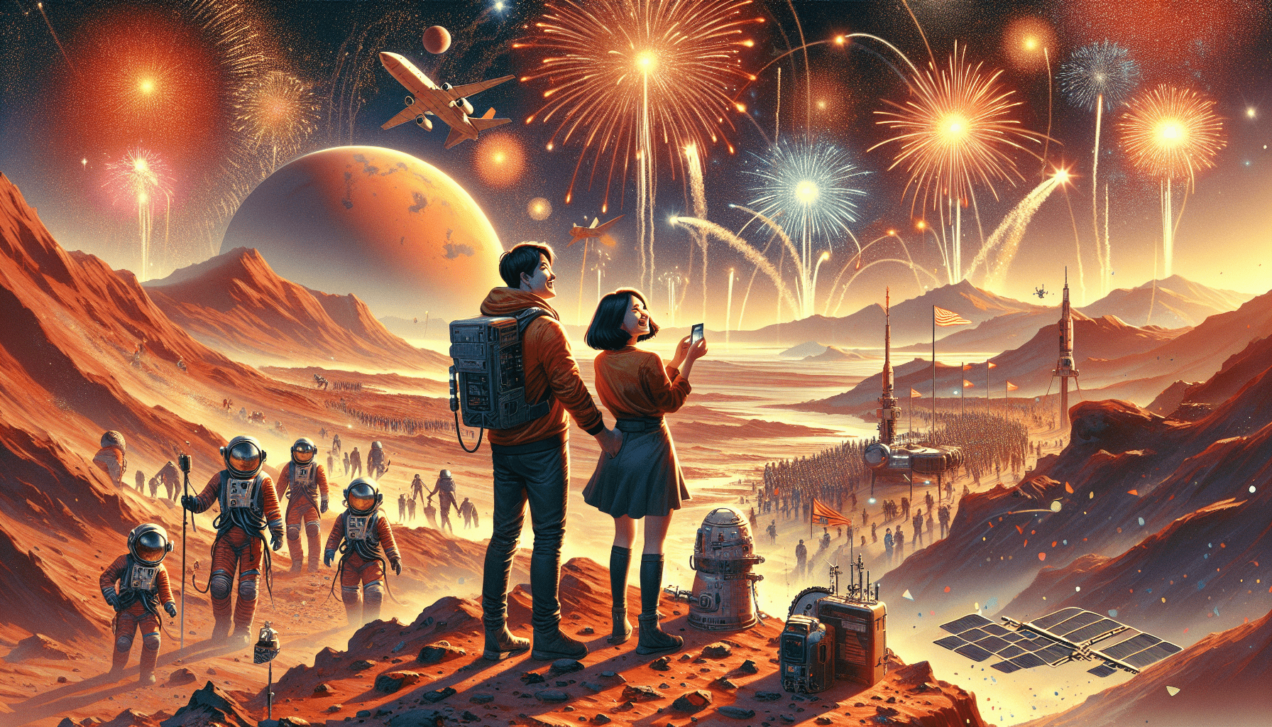 Año Nuevo Marciano: Celebrando en el Planeta Rojo con Descubrimientos y Aventuras Espaciales